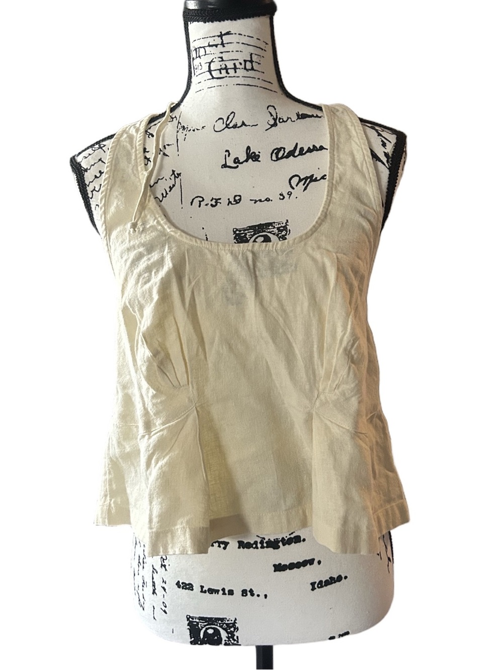 Free People Free-Est Melted Away Cotton-Linen Cropped Halter Top NWOT - Picture 3 of 9